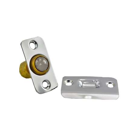 Ives Commercial Solid Brass Round Corner Ball Catch Bright Chrome Finish 349B26